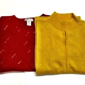 LOT OF 2 NICE SPARKLY SWEATERS  22/24